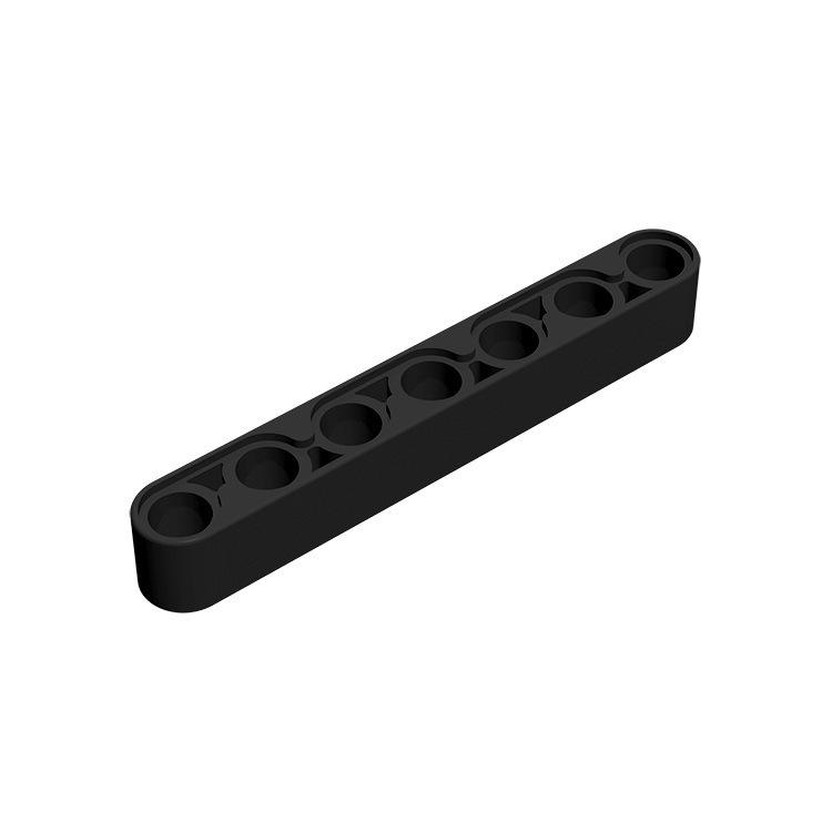 100g Technic MOC Spare Parts 1x7 Thick Arm with Hole, Compatible with LEGO 32524 Small Particle Building Blocks.