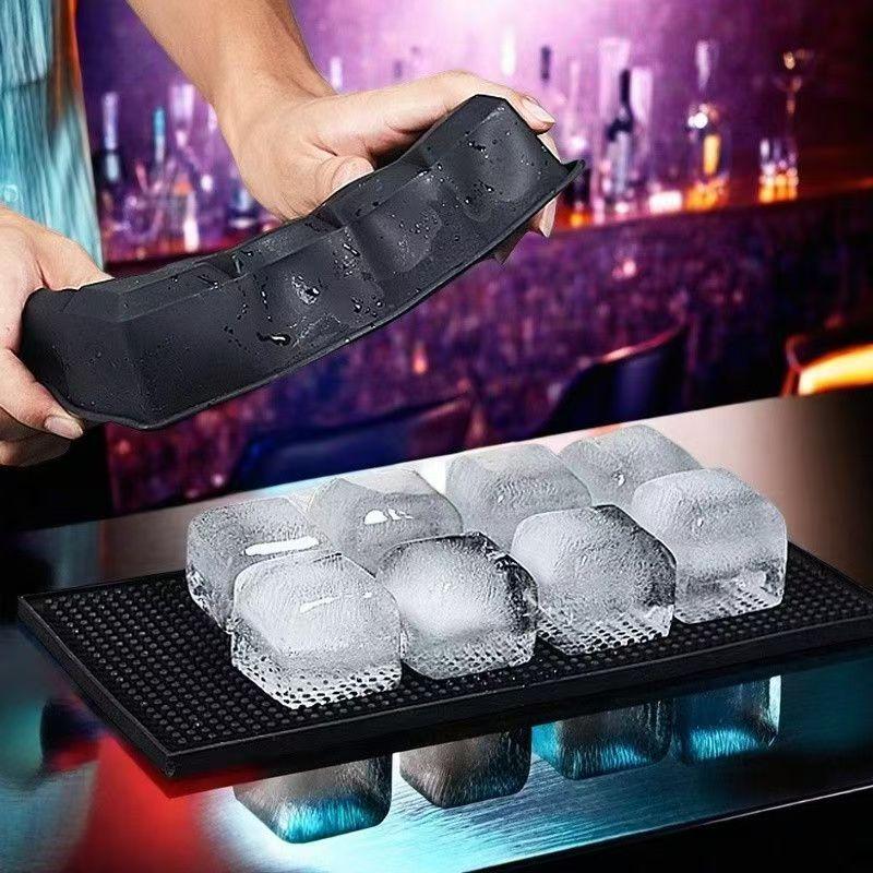 4/6/8/15 Grid Big Ice Tray Mold Food Grade Silicone with Lid Giant Ice Square Tray Summer DIY Ice Maker Home Bar Ice Ball Molds