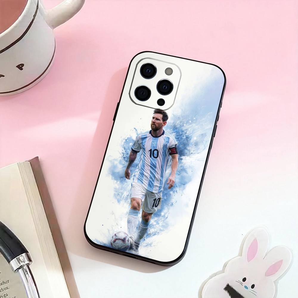 Fotbal L-Lionel m-Messi 10 Pouzdro na telefon Silikonové měkké Pro IPhone 17,16,15,14,13,12,11,XS,Plus Pro Max