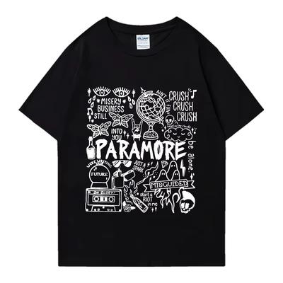 2025 Rock Band Paramore Vintage Album T-shirt Ανδρική Γυναικεία Vintage Κοντομάνικη Unisex Βαμβακερή Μπλούζα Streetwear Oversized Χαλαρή Casual