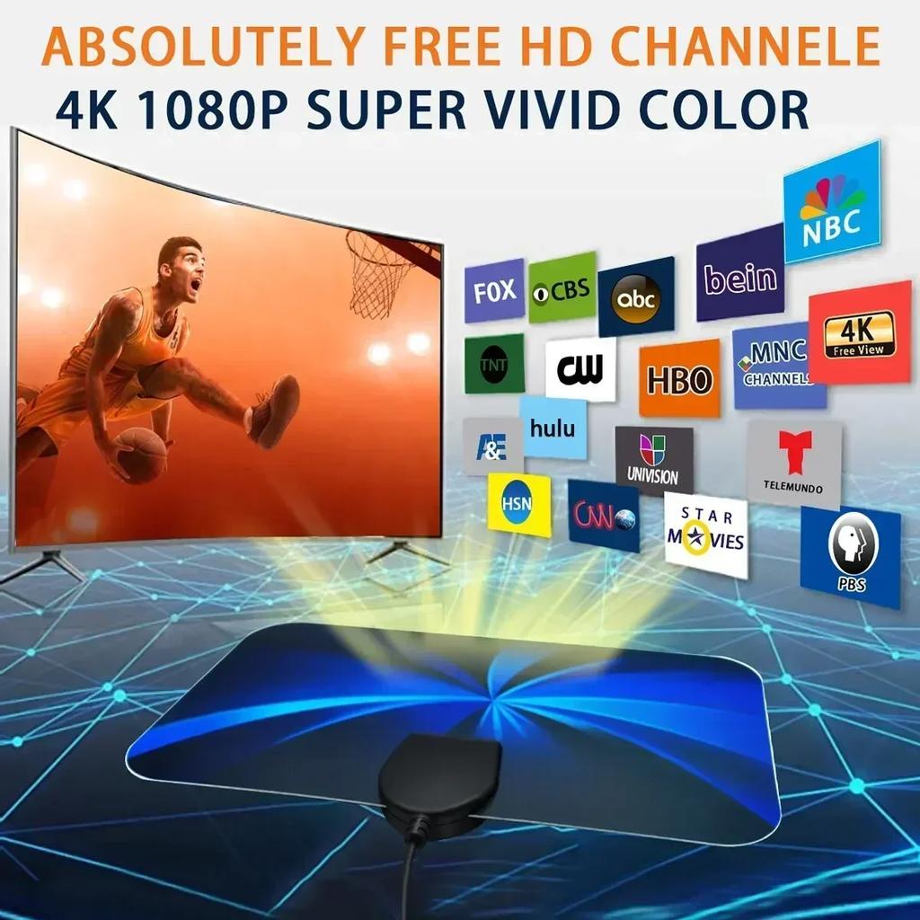 Antena interna de TV digital Ground Wave Mini Hdtv Antena Hdtvt2 Antena para carro Antena RV Viagem Smart TV