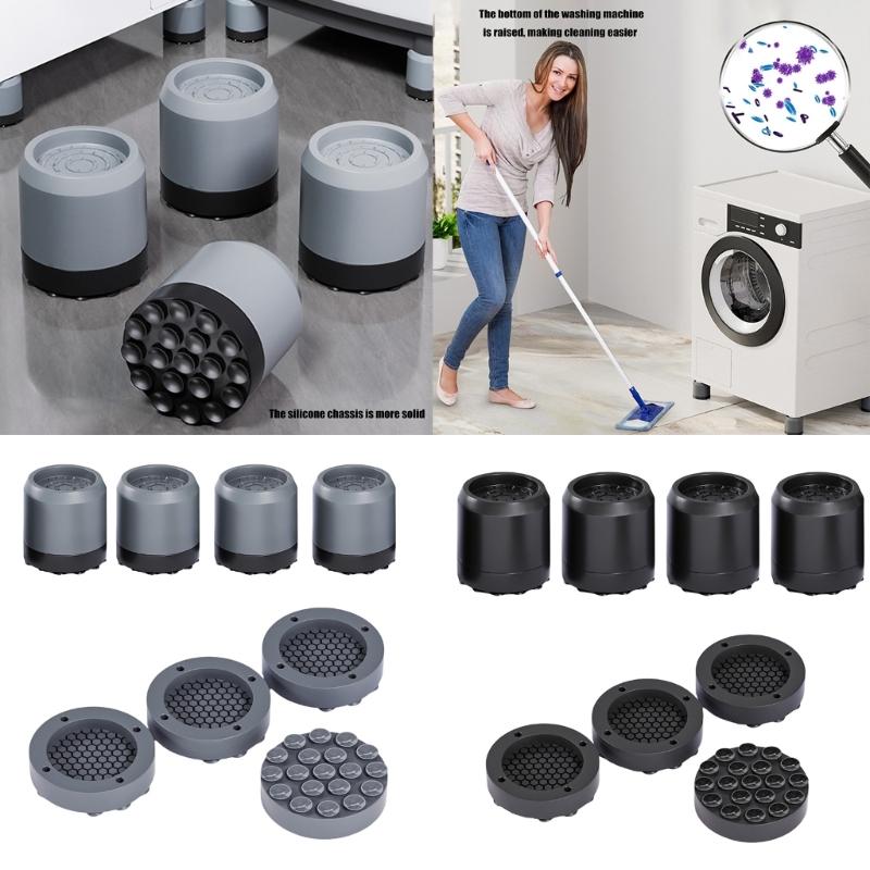 8Pieces Nonslip Plastic Pads for Washers and Appliances to Minimizing Vibration and Protect Surfaces from Damage
