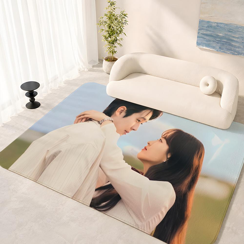 Korean TV series Melo Movie Floor Mat Floor Mat Soft Flannel Non-Slip Door Rug for Living Room