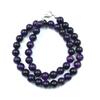 8mm Natural Purple Star Tiger Eye Gemstone Round Beads Jewelry Bohemian Beaded Necklace 17-20" For Women 8BN-70
