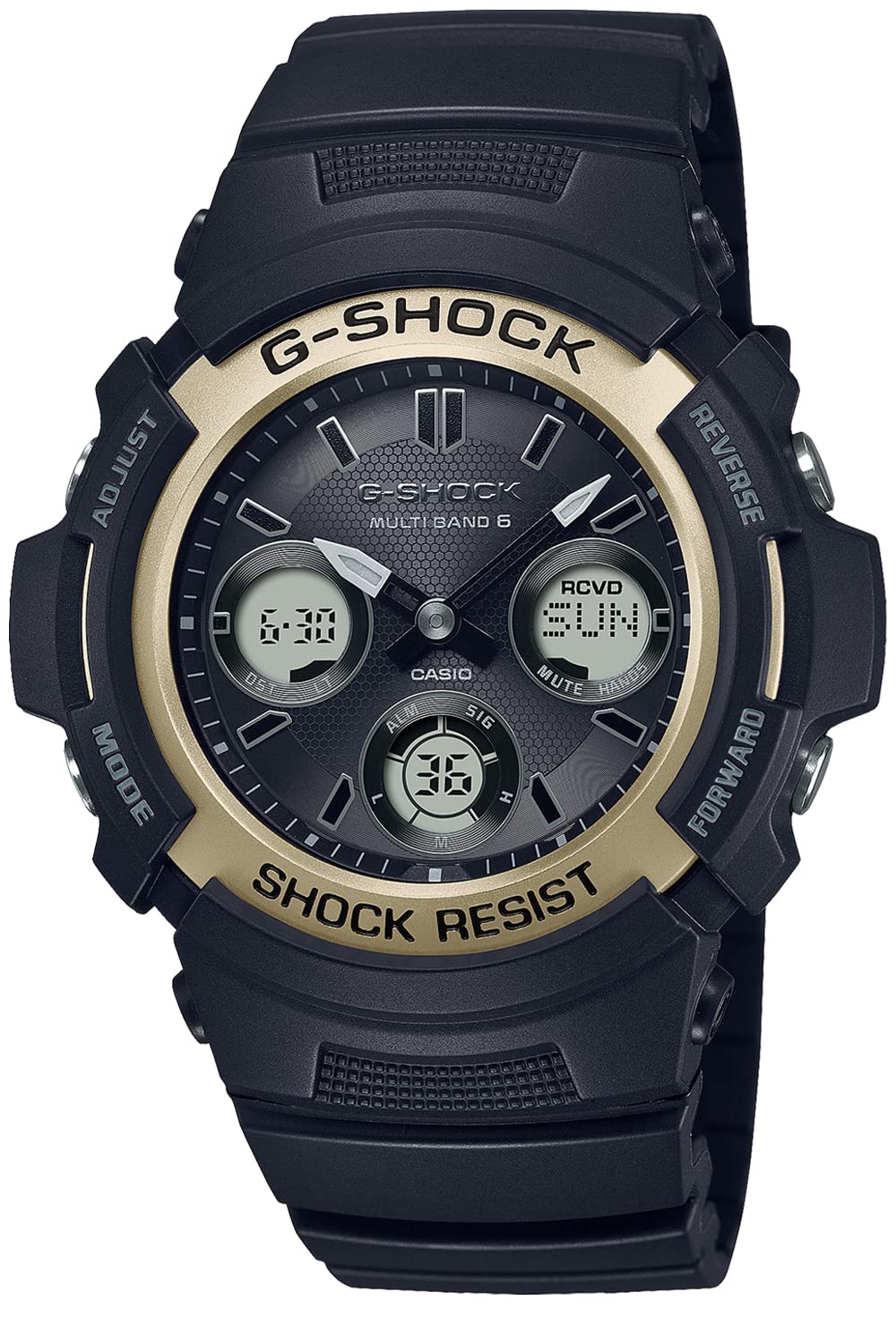 

CASIO G-SHOCK FIRE PACKAGE 23 Limited Edition AWG-M100SF-1A6JR, Tough Solar Radio-Controlled, Black & Purple Accent 20 ATM Water Resistant Watch