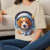Astronaut T-Shirt | Dog In Space Tee Puppy Shirt Dog Tee Animal Tee Gift for Boy Gift for Teen Gift for Girls Gildan Cotton Tee