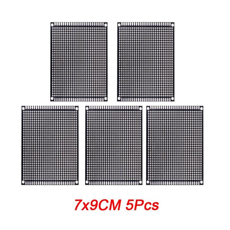 5/10PCS PCB Board Prototype Board Black Double Side Circuit Boards 2x8 3x7 4x6 5x7 7x9cm DIY Electronic Kit Free Shipping