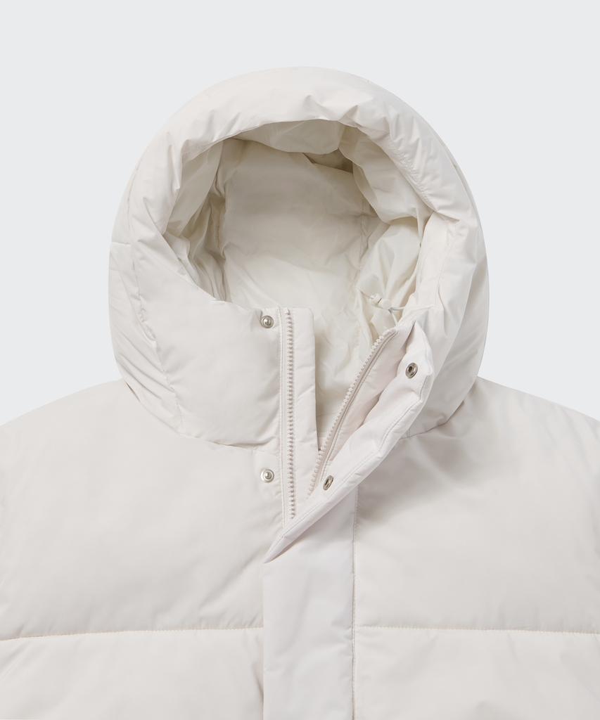 Musinsa Standard Daily Puffer Hooded Short Padded Jacket [Dusty Cream]
