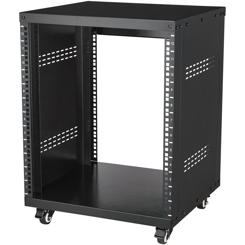 12U AV Rack Stand 500 lbs Capacity Network Stereo Recording Studio Rack