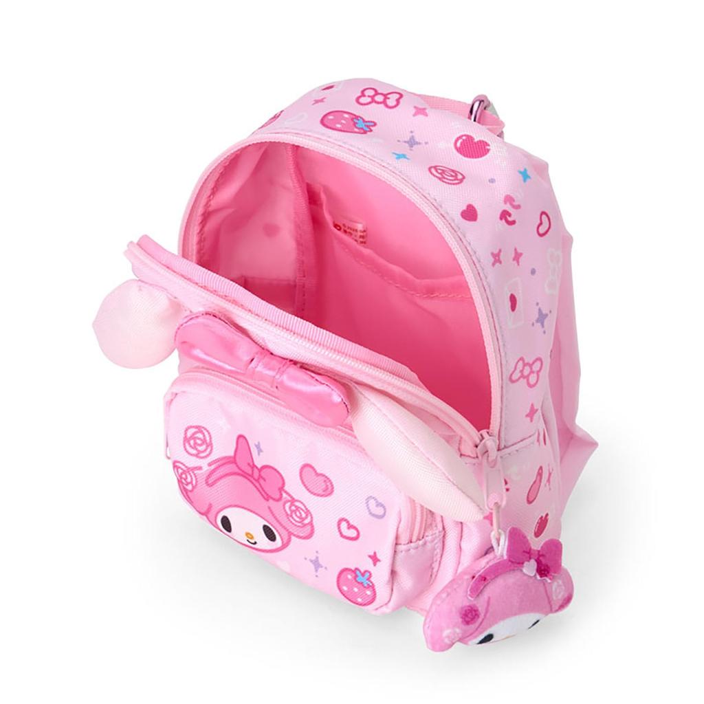 Sanrio Gakuen Kirameki My Ages 3 and 124958 Pouzdro ve stylu batohu, Festival, Melodie, Polyester, PVC, Ocel, Nahoru,