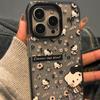 Cute Floral Kt Cat Apple 11promax Mobile Phone Case iPhone11 Two-color 11 Transparent Black Edge 11 Silicone 11