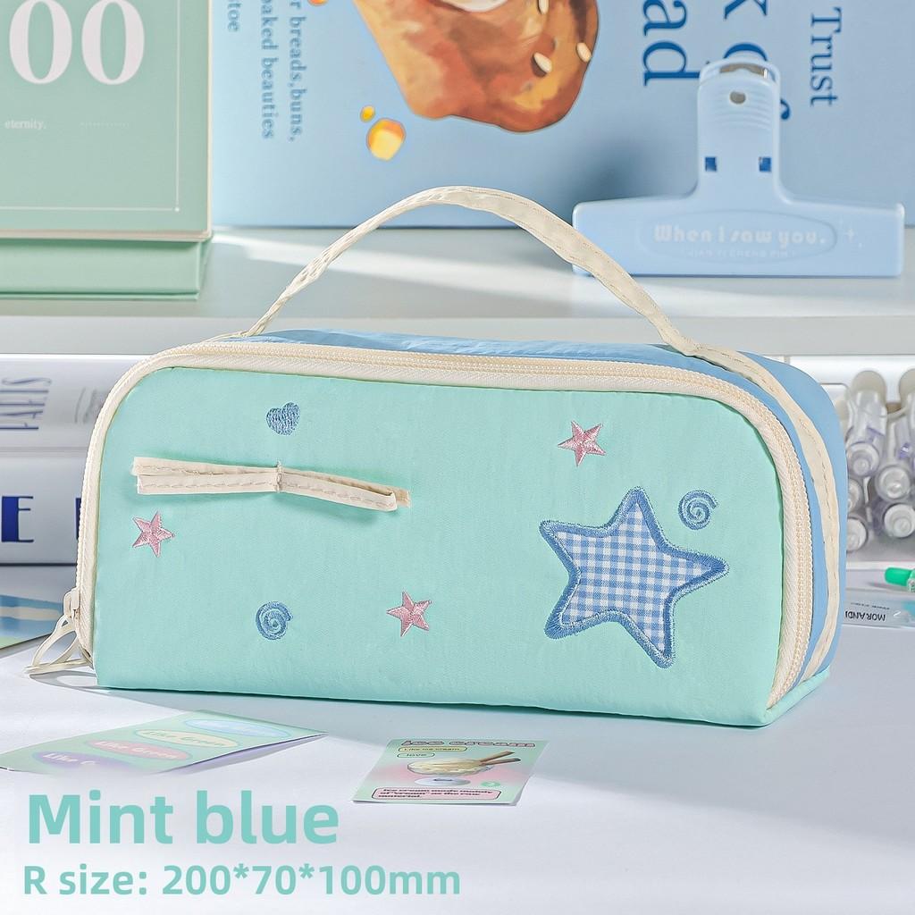 Multi Layer Pencil Case With Fabric Material For Students And Office Use