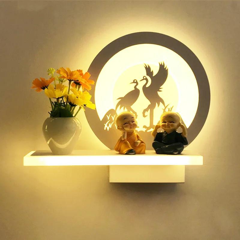 Modern Simple Warm Bedroom Bedside LED Lamp Creative Living Room Corridor Decorative Children's Led Wall Light  ZM1024