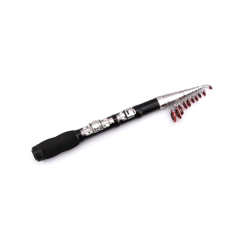 1-2.3M Telescopic Mini Fishing Rods Hard Fiberglass Rivers Lakes Fishing Rod Portable Sea Pole Fishing Good Accessories