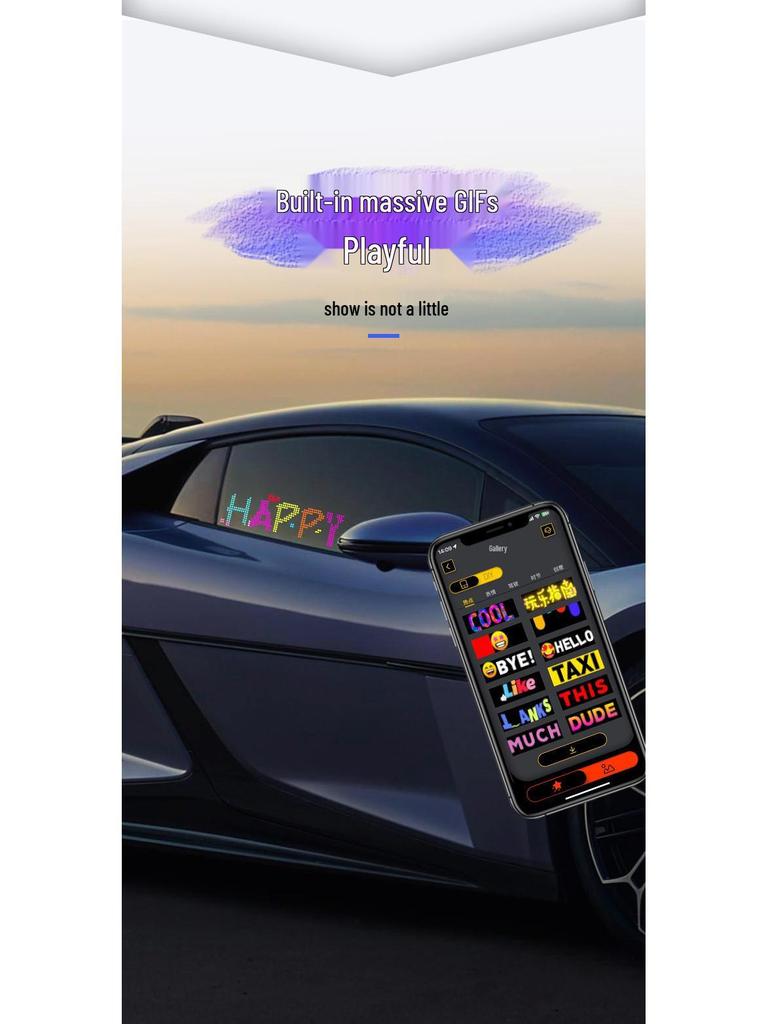 Truck Devil Eye Bluetooth LED Light: Dynamic, Flexible Advertising Screen for Vehicles