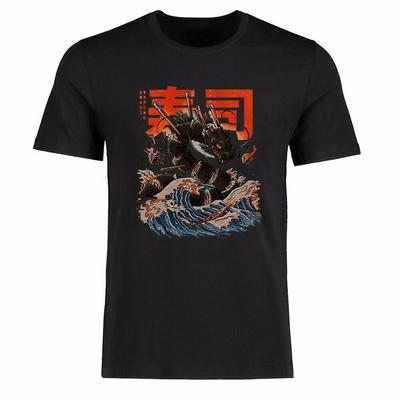 Ανδρικό Αστείο Unisex T-shirt Ιαπωνία Μεγάλο Σούσι Δράκος Γραφικό Κοντομάνικο