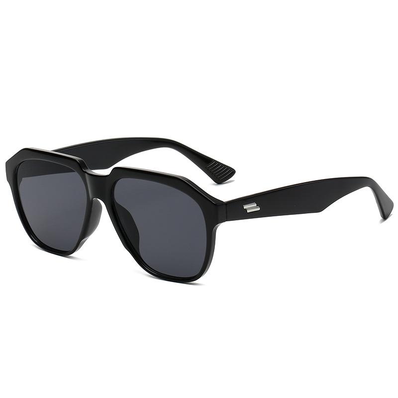 European and American retro oval large frame sunglasses, men's and women's tide star models, rice nail sunglasses, street shooting glasses s