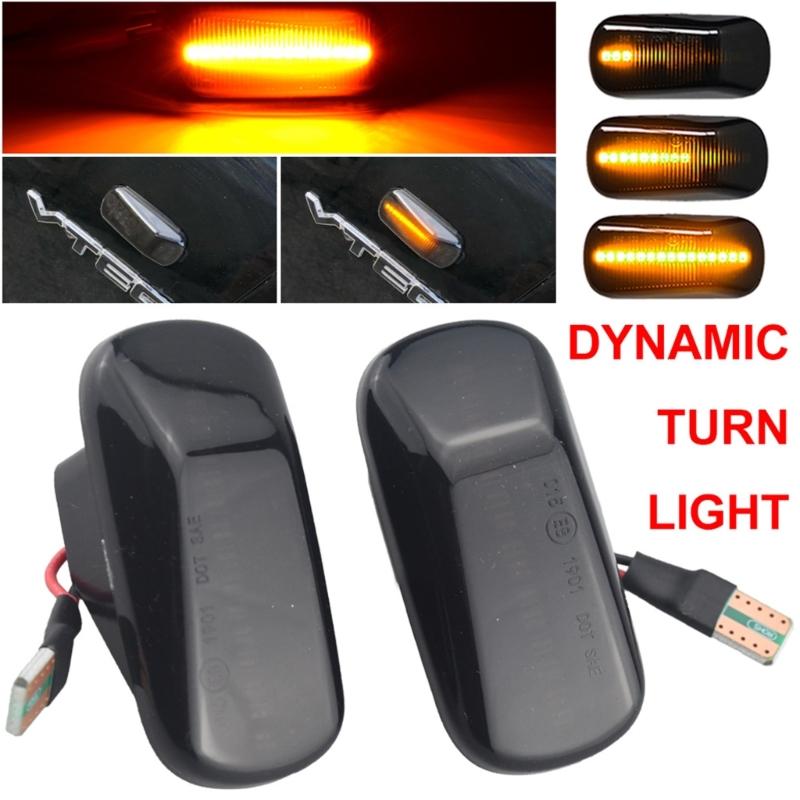Waterproof Dustproof Bright LED Sequential Side Turn Signal Lamp Indicators for NA1 NA2 Vehicles Long Lasting Use 1 Pair