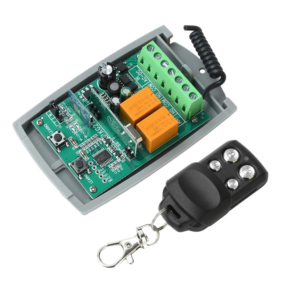 Tuya Wifi Universal Garage Remote Control 433MHz Receiver 2CH For 433.92MHz Garage Door Opener Gate Control Transmitter Switch