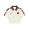Originals Women's Short Polo Shirt White/Brown KH1187