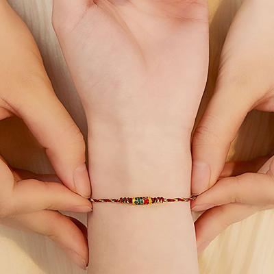 Handmade Knots Red Black String Lucky Bracelets For Men Women, Adjustable Bracelets Perfect Gifts For Couples And Best Friend