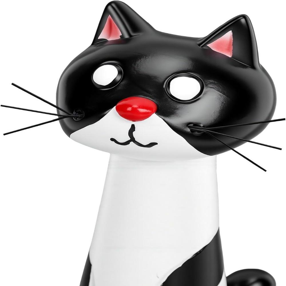 Resin Cat Vase Planter White Color Resin Cat Vase Boho Desktop Flower Pot For Cat Lovers