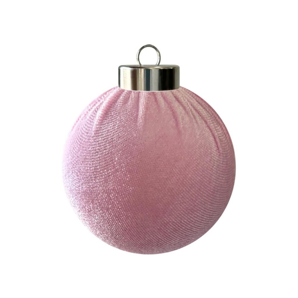 8 Pack Fabric Christmas Ball Ornaments for Holiday Tree Decoration