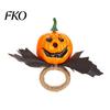 Halloween Table Decor Napkin Ring, Pumpkin, Eyeball, Spider, Skull Holder Spooky Rings for Holiday Dinner Decor, Party Supplies Three-dimensional
