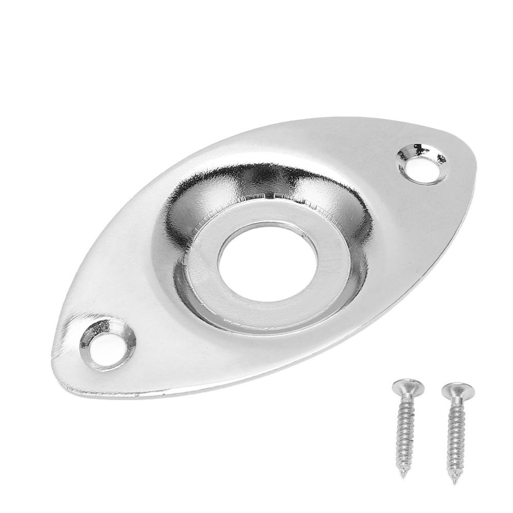 3PCS Metal Electric Guitar Socket Plate Electric Guitar Replacement Parts