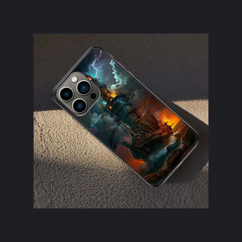 Lighthouse Phone Case For Iphone 16 15 Plus 13 12 Mini 17Air 16E 11 14 Pro 17 Pro Max Cover Shell Coque Soft Clear Capa Cute Fun