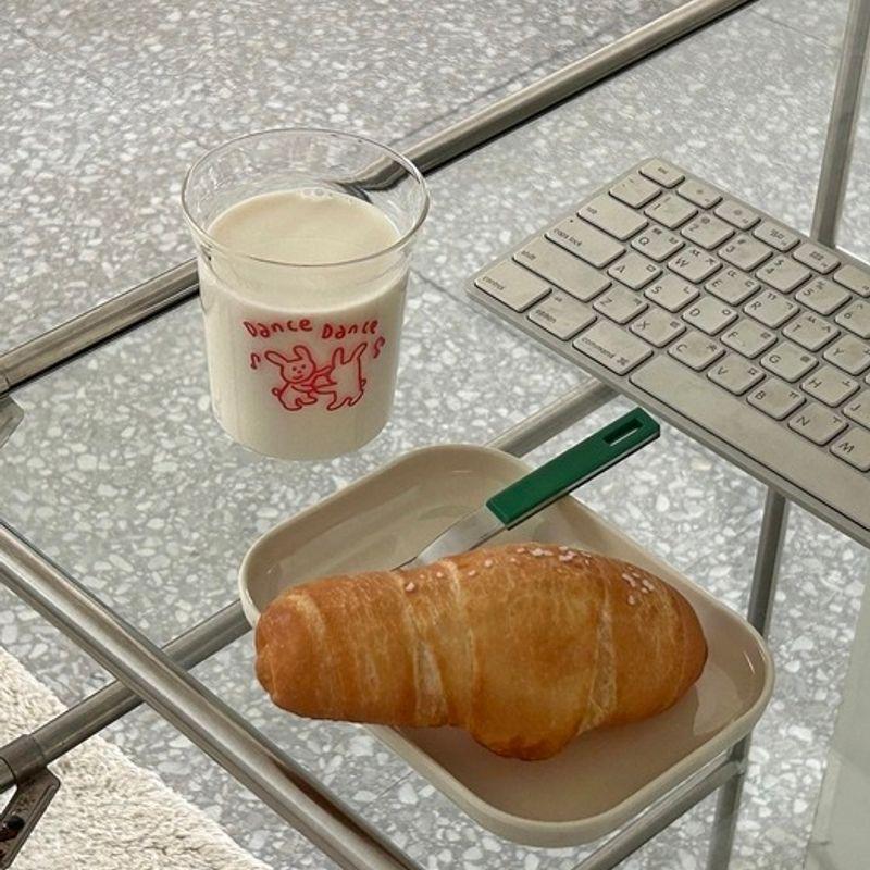 Elegant Table Rabbit Dance Glass Cup & Mug 2 Types Cute Cups for Friends Gifts