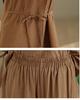 Women's Large Size Tencel Cotton-Linen Summer Suit: Slimming Round Neck Top & Wide-Leg Pants Two-Piece Set