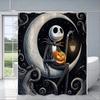 Dusche Jack Skellington Vorhang Wasserdicht Polyester Stoff Farbe Bunt Badezimmervorhänge Haus Badezimmer Dekor Vorhang Mit Haken