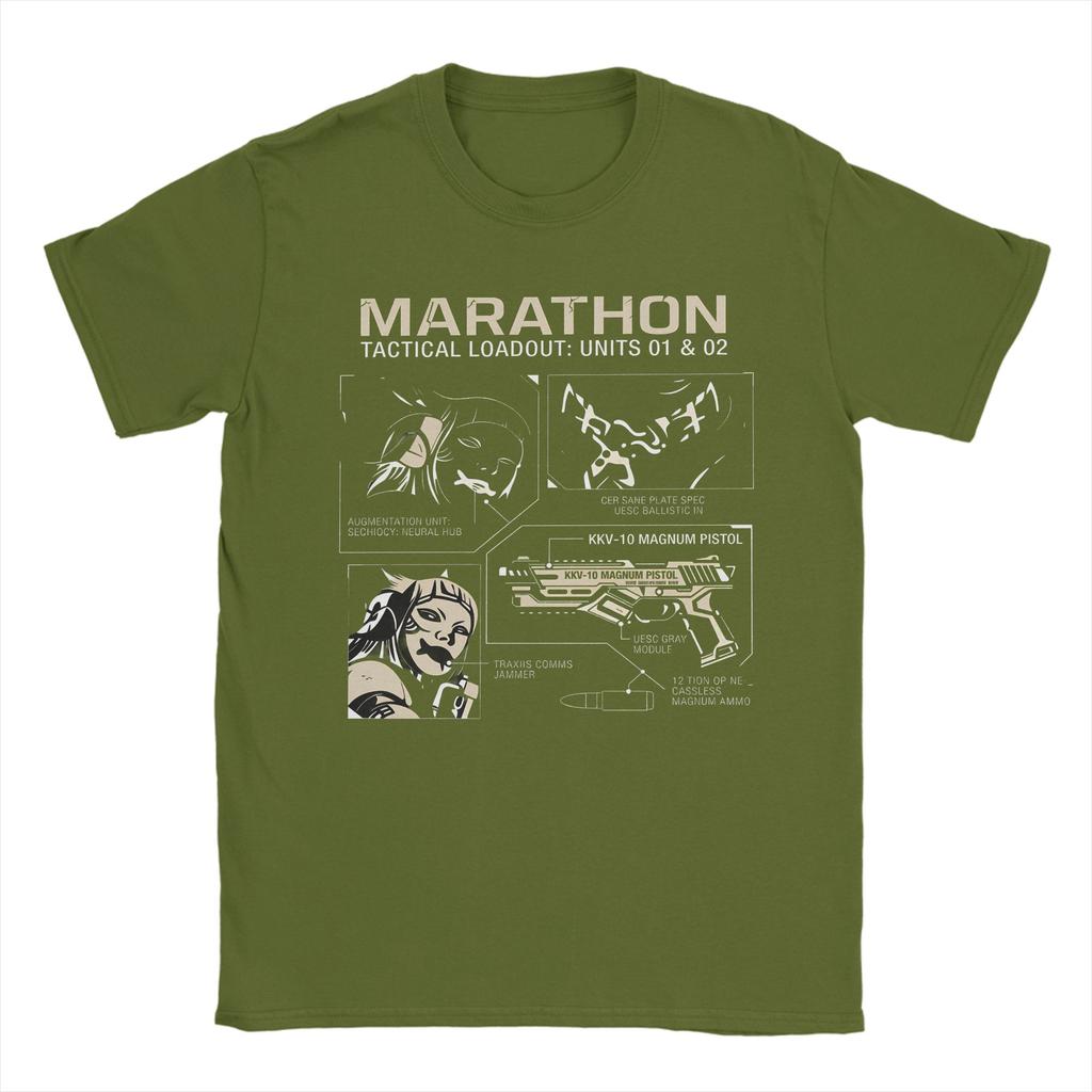Game Marathon Collection  TShirt Men  Unique Pure Cotton Tees Crew Neck Short Sleeve T Shirt Plus Size Clothes