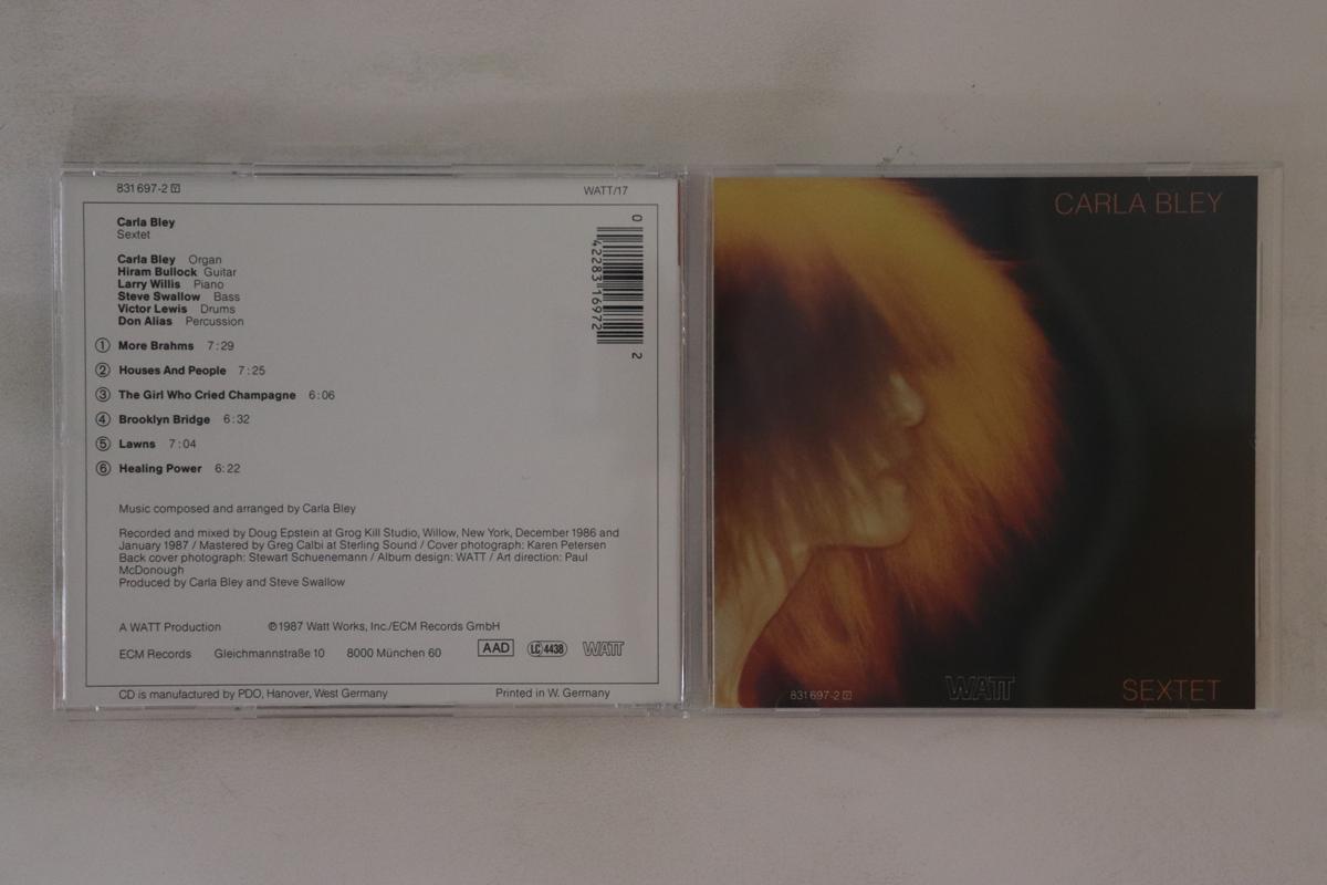 

CD КАРЛА БЛЕЙ Секстет 8316972 WATT 1987 Германия Джаз Б/У