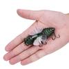 Hard Fish Lure Bionic Cicada Shape Fishing Bait with Rotating Spins Propeller Treble Hook