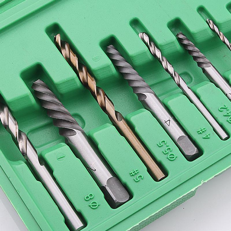 11-Piece Mechanic's Broken Wire & Screw Extractor Set with Free Shipping (3MM-10MM)