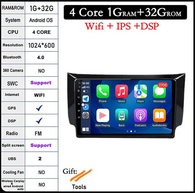 

QLED DSP Android 14 для Nissan Sylphy B17 Sentra 12 2012 - 2018 Автомобильный Wi-Fi 4G Авто Радио Мультимедиа Видеоплеер Навигация