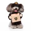 Funny Pet Dog Costume Cape Hat Small Medium Dogs Christmas Halloween Outfit