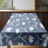 Waterproof Tablecloth Blue Floral Design Washable Table Cover Dining Table Decor Kitchen Table Runner Home Textiles Party Suppli