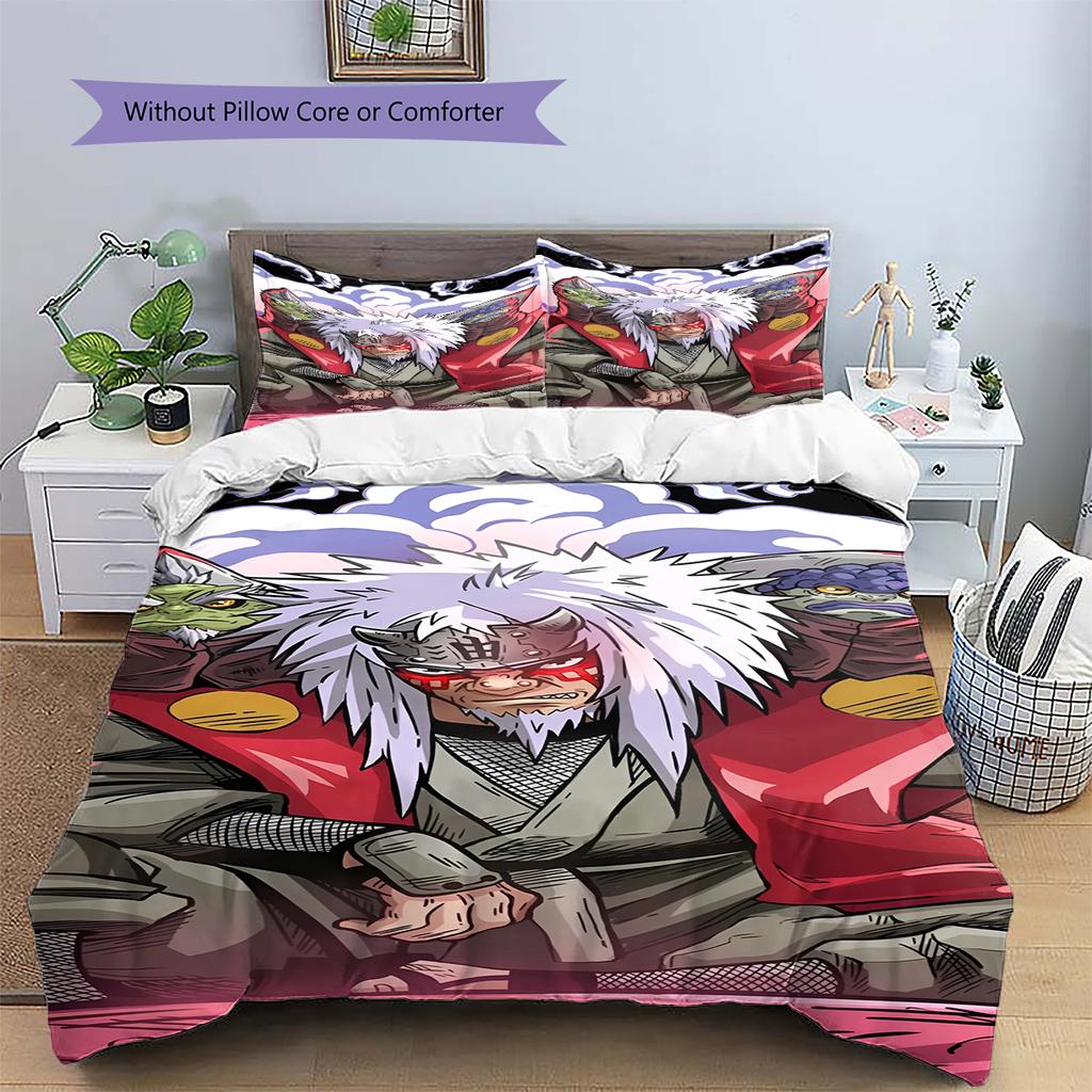 Cartoon Pattern Bedding Quilt Set Quilt Cover Pillowcase Home Decoration Birthday Gift (1 * Duvet Cover + 2 * Pillowcase, Without Core)
