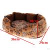 Pet Dog Puppy Cat Fleece Warm House Cushion Nest Mattenauflage Kennel Blanket ( Foorprint Decor )