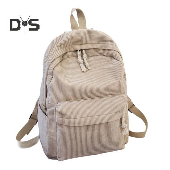 

Однотонний вельветовий рюкзак протикрадіжний тренувальний рюкзак з регульованими лямками великої місткості унісекс шкільний рюкзак для подорожей, кемпінгу, роботи, спортзалу світло-коричневого кольору