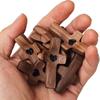 Handcrafted Wooden Cross Pocket Tokens with Heart Design for Comfort and Reflection Set of 10 Pieces for Daily Use
