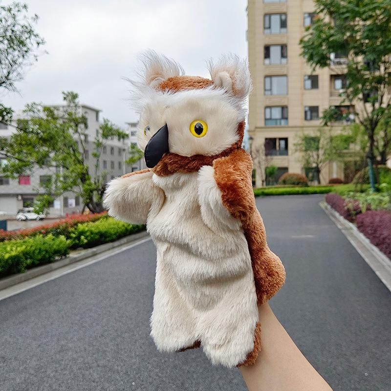 

owl puppet kawaii cartoon animal owl bird plush hand puppet baby bedtime story christmas gift holiday gift