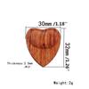 Gitarrenplektren, Herzform, Holzpaddel für Gitarre, Ukulele, geformtes Holzplektrum, Zubehör für Saiteninstrumente