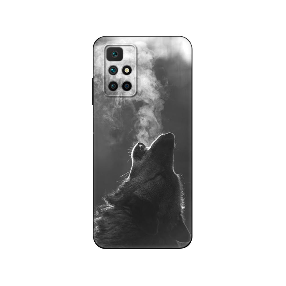 Para Redmi 10 Funda Silicona Cubierta Trasera Funda para Teléfono Para xiaomi Redmi 10 6.5 pulgadas Redmi 10 2022 global parachoques etui funda tpu negra