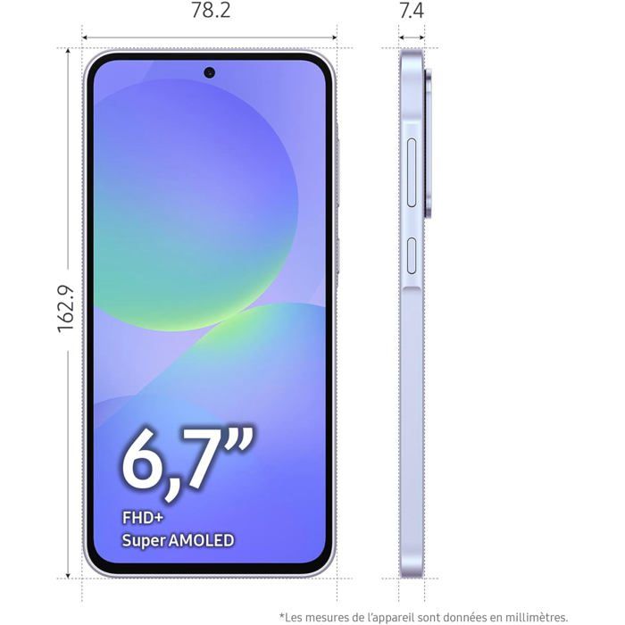 SAMSUNG Galaxy A36 5G Smartphone 6 Go + 128 Go Lavande