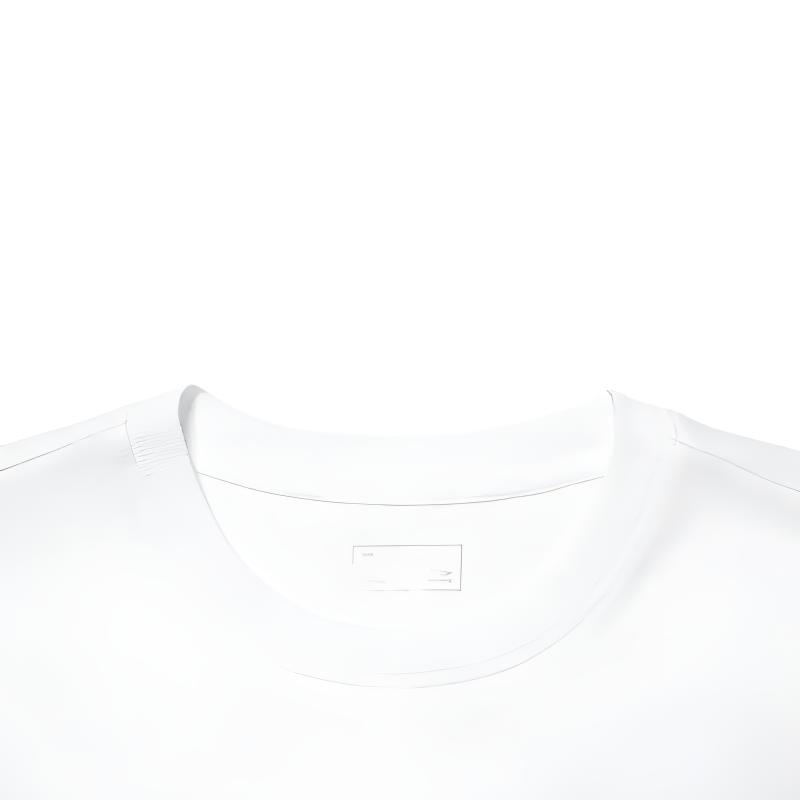 Li Ning Logo Simple Quick-Dry Comfortable Versatile Round Neck Pullover Short Sleeve Mid-Waist Tied Shorts Casual Sports Suit YTSU141-1+AKST543-3