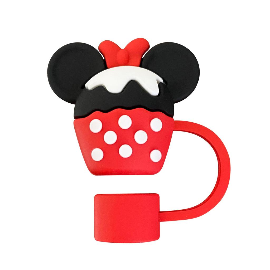 Mickey & Minnie 10mm Reusable Straw Cap Dust Plug